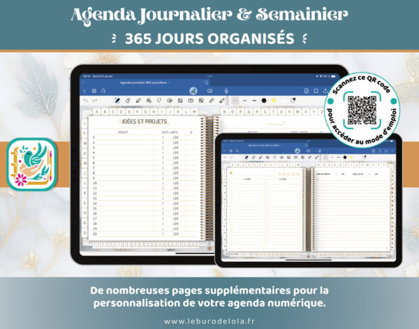 FP 365 j ORGANISÉS BLANC FP 365 j ORGANISÉS BLANC